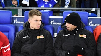 Moritz Nicolas (22) drückt bei Union Berlin in der Bundesliga bislang immer die Bank.