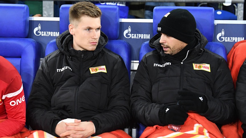 Moritz Nicolas (22) drückt bei Union Berlin in der Bundesliga bislang immer die Bank.