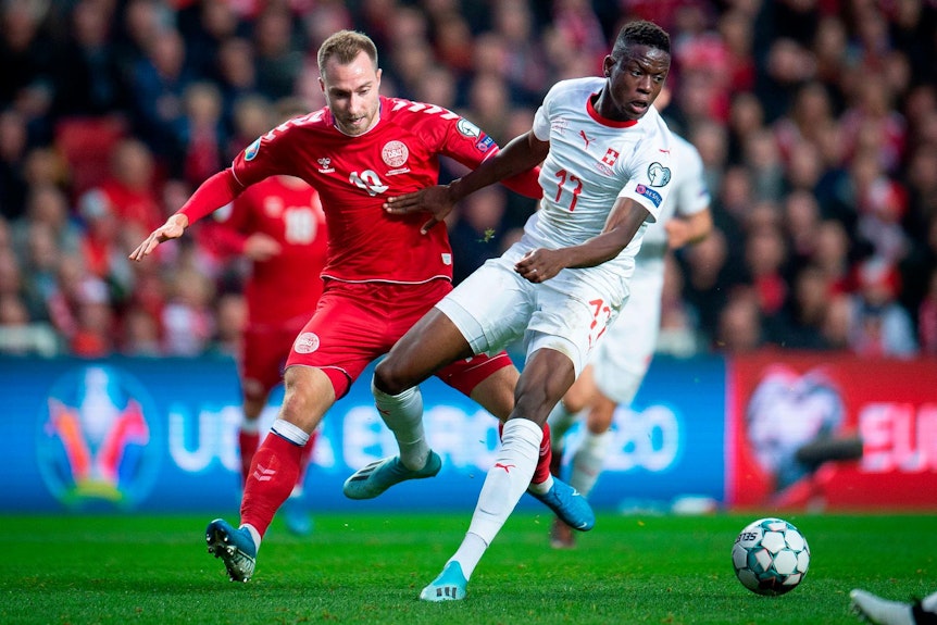 Christian Eriksen (links) spielt bereits bei einem europäischen Top-Klub, Tottenham Hotspur. Denis Zakaria könnte bald nachziehen.