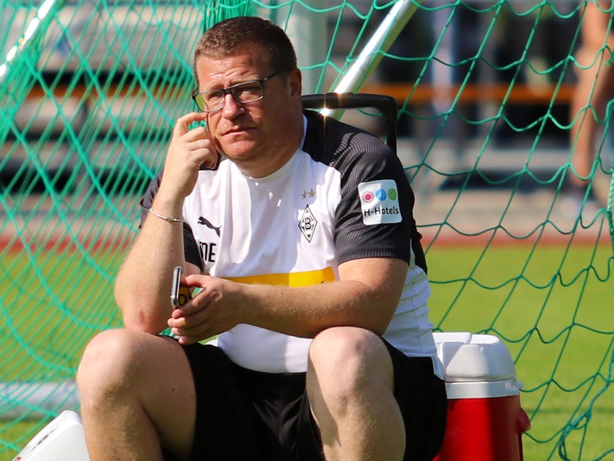 Max Eberl im Trainingslager in Rottach-Egern