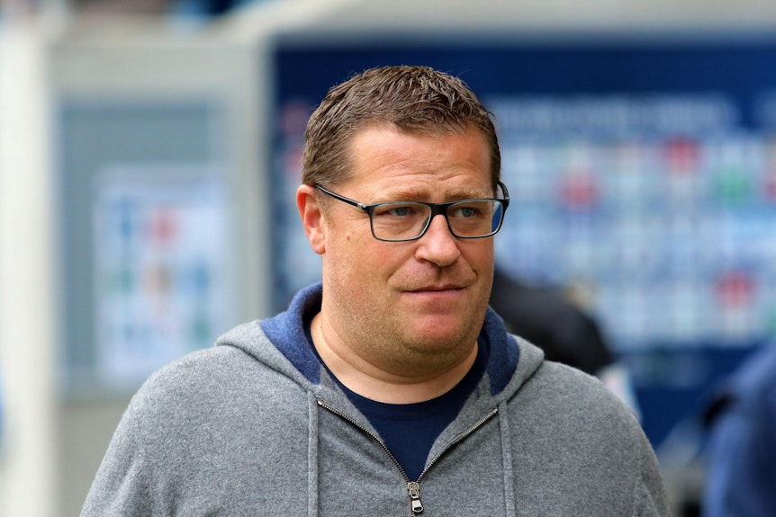 Gladbachs Manager Max Eberl in Hoffenheim.
