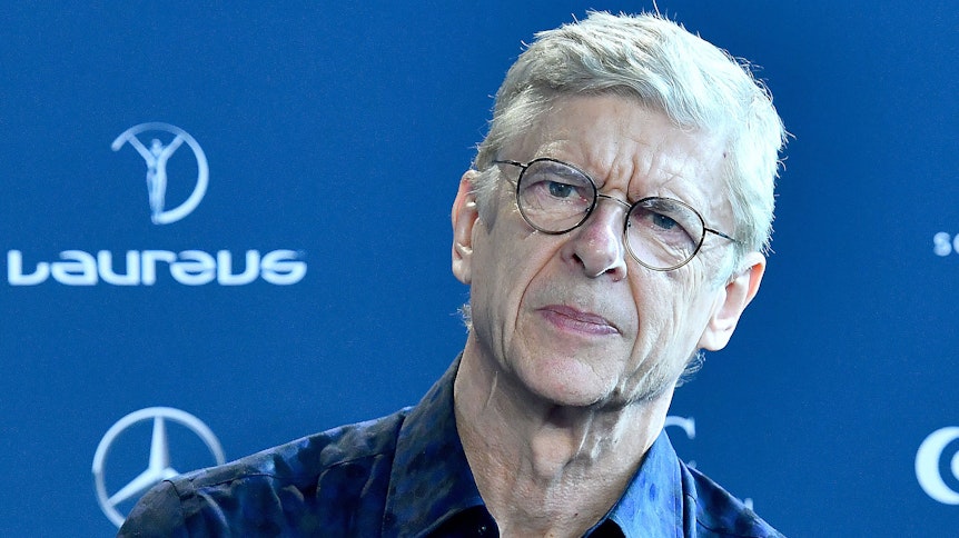 Arsene Wenger im Media Centre bei dem Academy Interview im Rahmen der Berlin Laureus World.