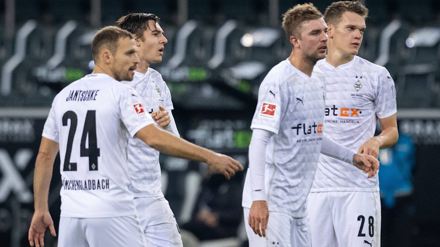 Borussia-Spieler ärgern sich.