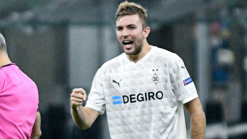 Borussias Christoph Kramer jubelt beim Auswärtsspiel in Mailand.