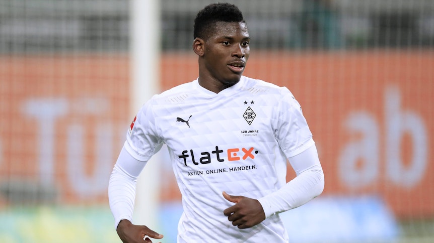Borussia Mönchengladbachs Breel Embolo im Champions-League-Spiel bei Inter Mailand.