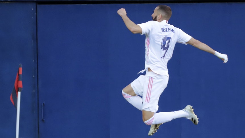 Real Madrids Karim Benzema erzielte am Wochenende seinen 250. Treffer für dei Königlichen.
