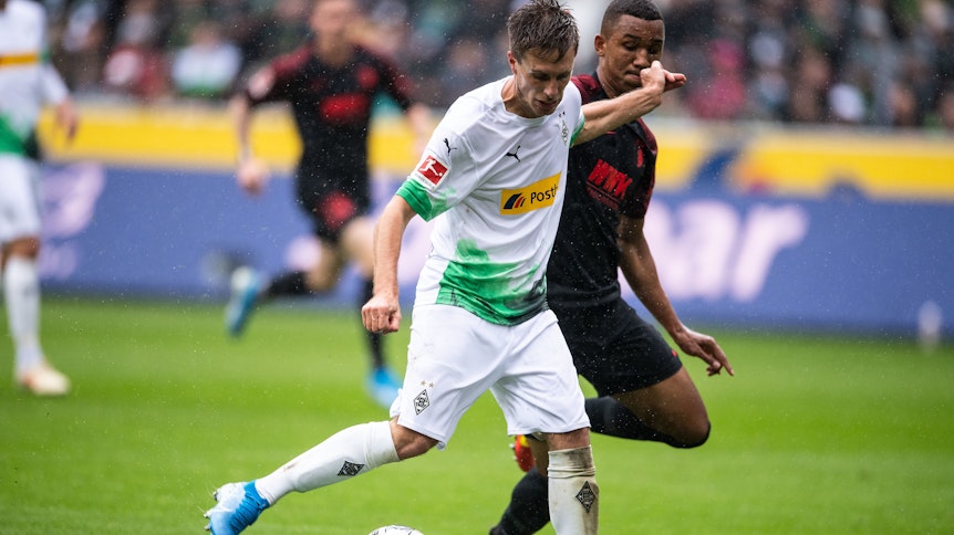 Gladbachs Patrick Herrmann ist beim letzten Heimspiel gegen den FC Augsburg der Mann des Tages gewesen.