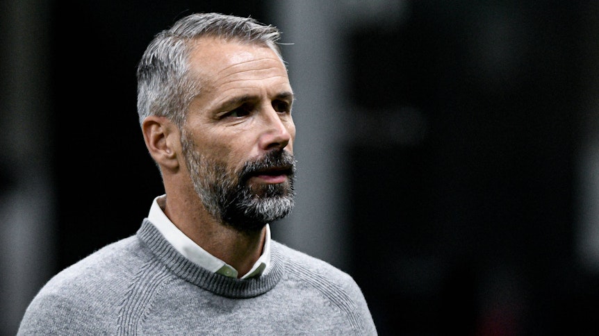 Borussia-Trainer Marco Rosebeim Champions-League-Auswärtsspiel der Fohlen bei Inter Mailand.