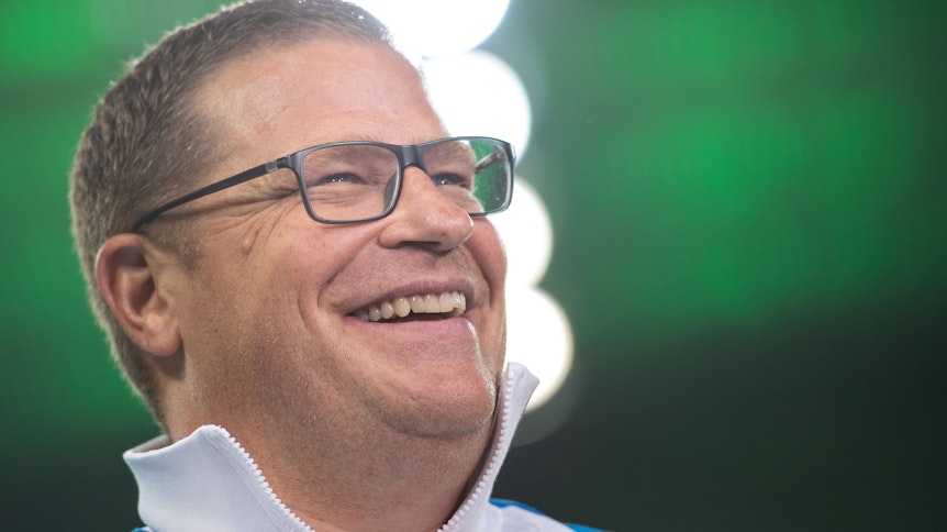 Borussias Sportdirektor Max Eberl am Rande eines Borussia-Spiels am 19.09.2019 im Borussia-Park.