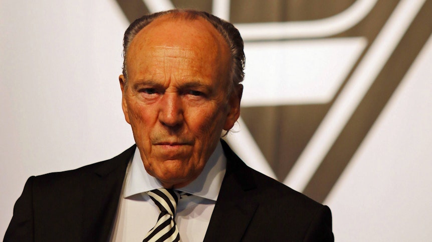 Rolf Königs, Präsident von Fußball-Bundesligist Borussia Mönchengladbach, hier bei einer Veranstaltung im April 2019, blickt in die Kamera.