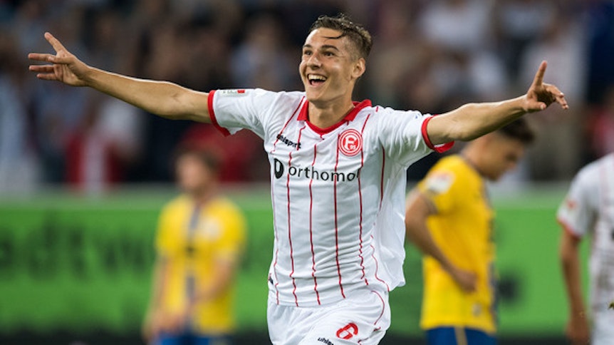 Florian Neuhaus trug 2017/18 seinen Teil zu Fortunas Bundesliga-Aufstieg bei.