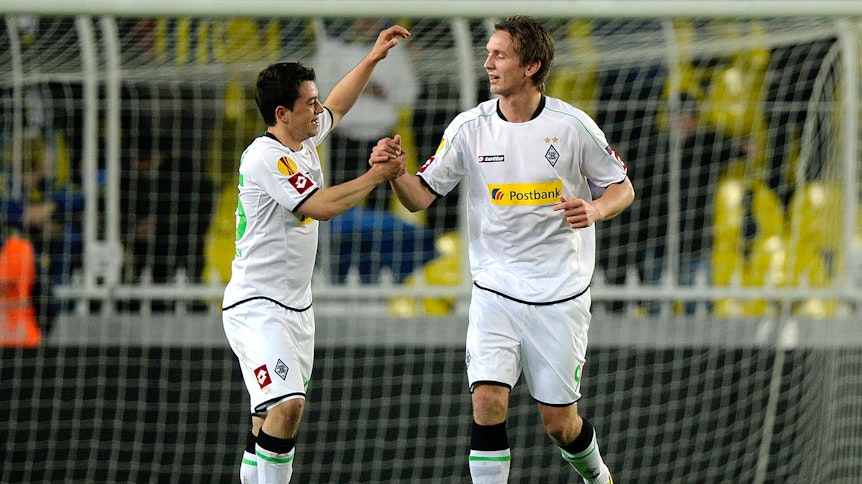 Bei welchen Vereinen spielen Amin Younes (l., 26) und Luuk de Jong (r., 29)?