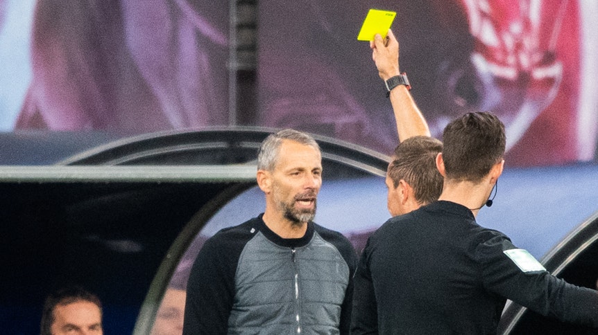 Bei seiner nächsten Gelben Karte ist Marco Rose für ein Spiel gesperrt.