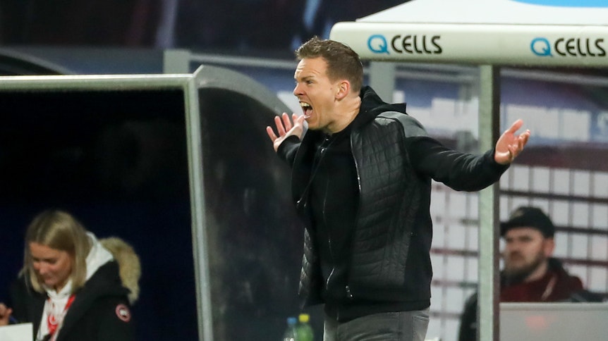 Julian Nagelsmann wurde in Leipzig von Marco Rose ausgecoacht.
