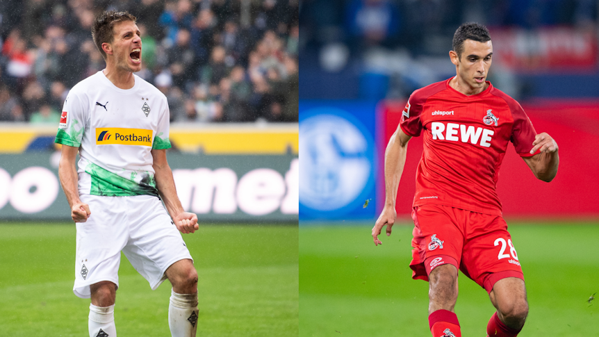 Patrick Herrmann spielt seit 2008 für Borussia Mönchengladbach, Ellyes Skhiri seit 2019 für den 1. FC Köln