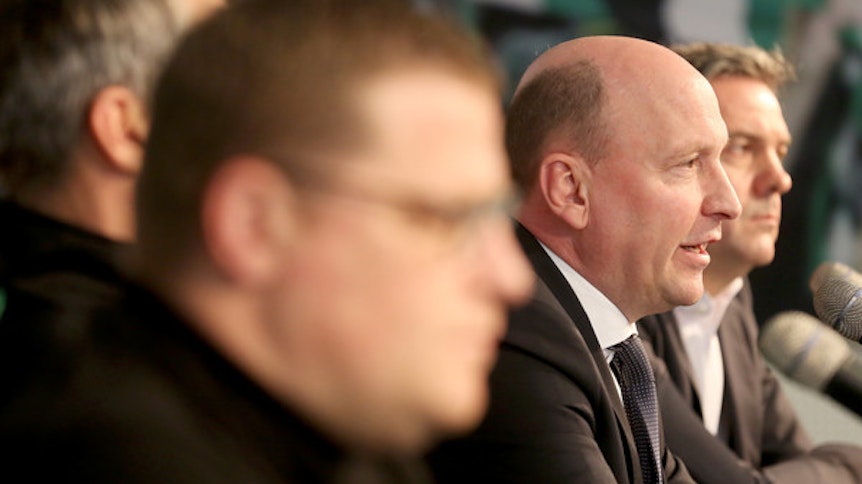 Stephan Schippers (rechts) ist bei Borussia Mönchengladbach für die Finanzen zuständig.