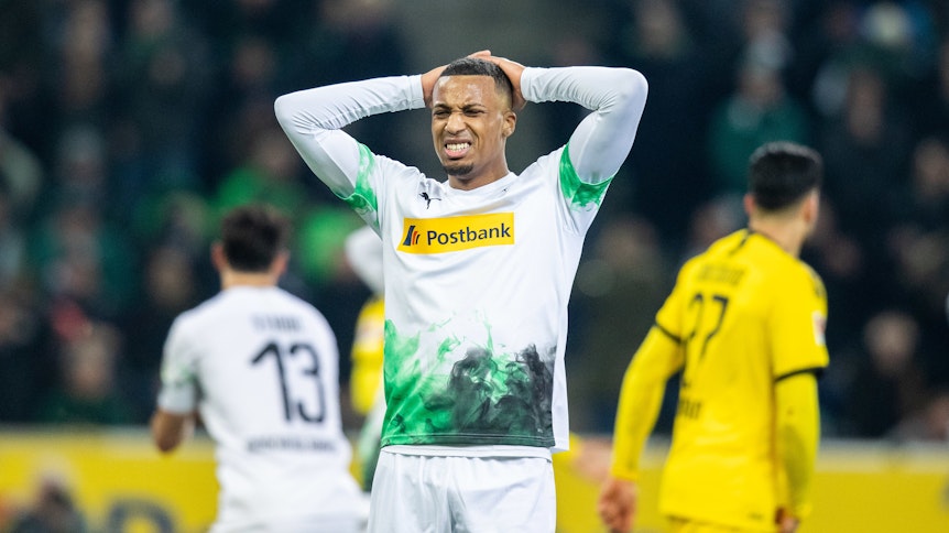 Alassane Plea machte anfangs ein starkes Spiel, ließ aber nach dem 1:2 deutlich nach.