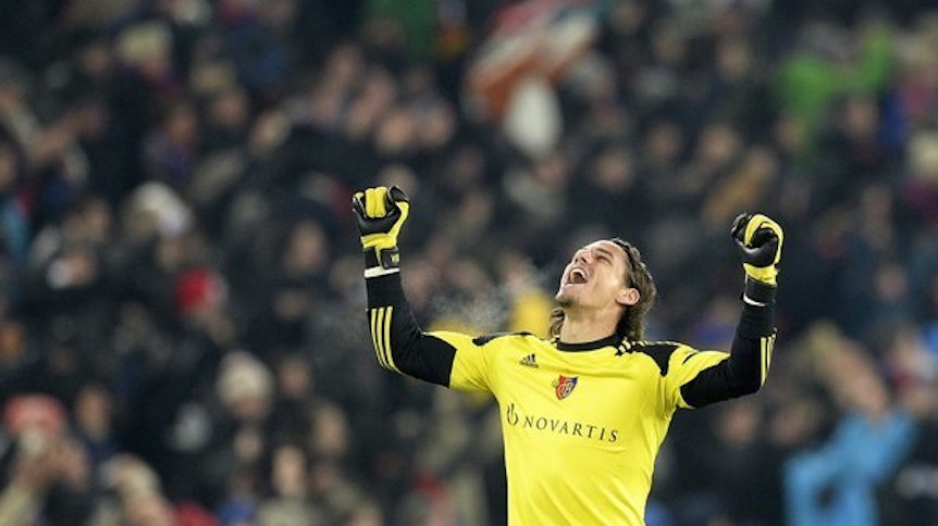 Sein bestes Spiel? Yann Sommer bejubelt 2012 einen Champions-League-Sieg mit dem FC Basel gegen Bayern München.