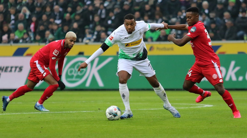 Alassane Plea ist mit acht Treffern Borussias Top-Scorer in der Bundesliga.