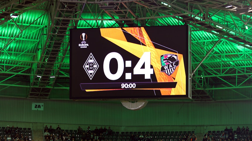 Ein Abend zum Vergessen: Borussia kassiert gegen den Außenseiter aus Wolfsberg eine bittere Pleite.