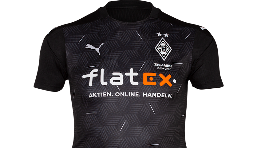 Das neue Auswärts-Trikot der Fohlen ist seit langer Zeit mal wieder ganz in schwarz gehalten.