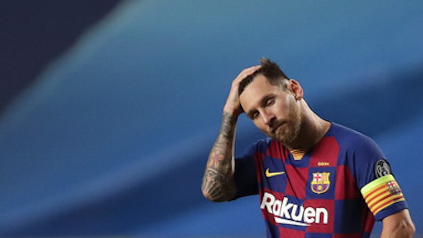 Barcelonas Superstar und Top-Verdiener Lionel Messi hat die derbe Klatsche in der Champions League gegen Bayern München sichtlich geschmerzt. Allerdings: Messi blieb beim 2:8 insgesamt auch ziemlich blass.