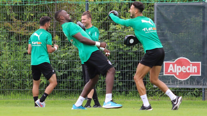 Für die Fohlenelf um Marcus Thuram und Ramy Bensebaini stand am Donnerstag eine besondere Trainingseinheit auf dem Programm.