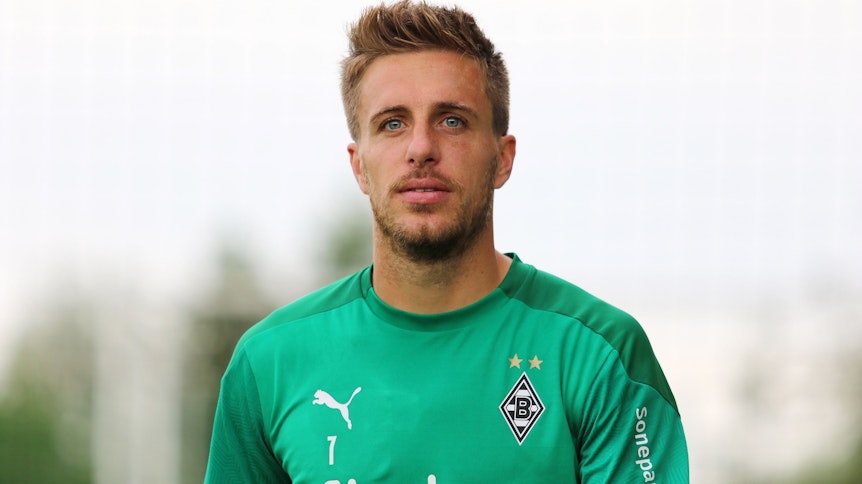 Gladbachs Nummer 7, Patrick Herrmann, freut sich auf die kommende Saison.