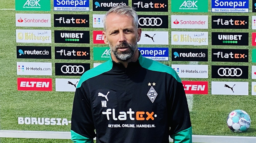 Cheftrainer Marco Rose hat gleich zum Trainingsauftakt im Borussia-Park die Zügel auf Anhieb wieder fest im Griff.