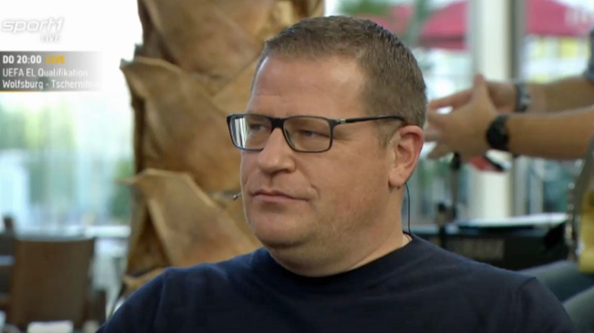 Max Eberl, Manager der Gladbacher Borussia, bei einem TV-Auftritt.
