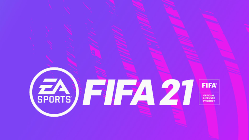 Das Logo vom neuen FIFA21-Spiel der Firma EA.