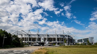 Der Borussia-Park in Mönchengladbach im Juli 2020