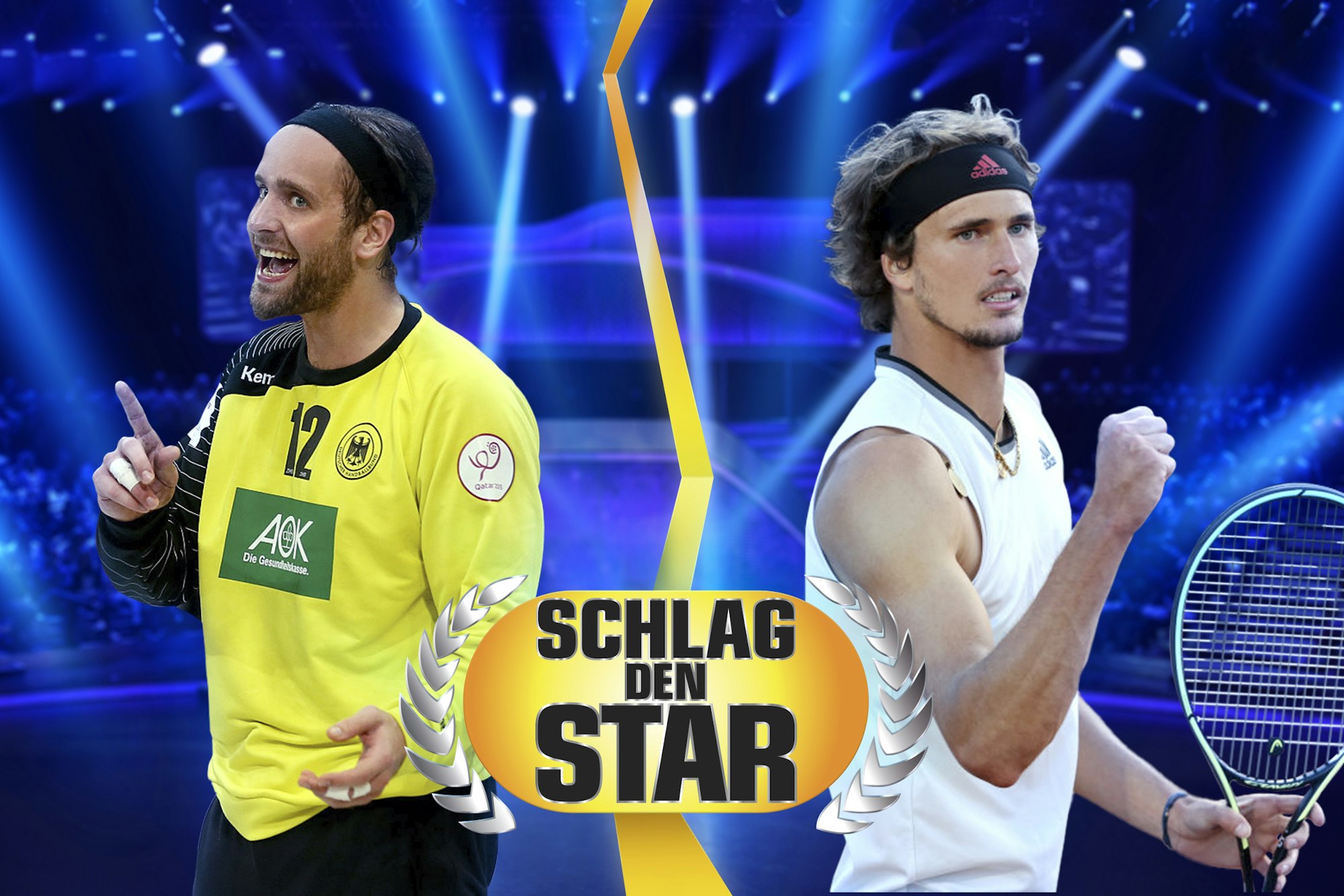 Die neuen Kandidaten von „Schlag den Star“ stehen fest: Silvio Heinevetter (l.) und Alexander Zverev (r.) treten am 18. September gegeneinander an. 