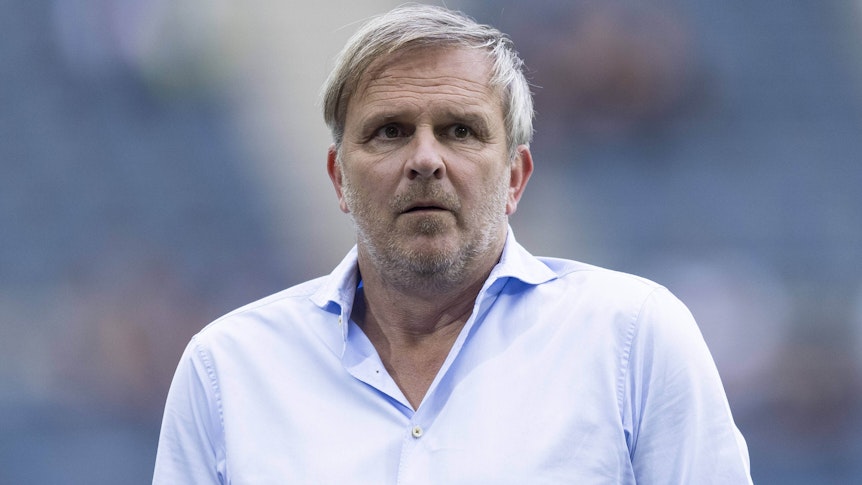 Sky-Experte Dietmar Hamann, auf diesem Foto am 13. August 2021 im Gladbacher Borussia-Park zu sehen.