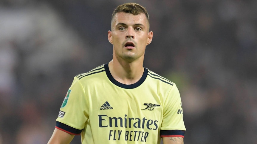 Granit Xhaka, ehemaliger Spieler von Borussia Mönchengladbach, hier am 25. August, fällt mit einem Innenbandriss im Knie verletzt aus.
