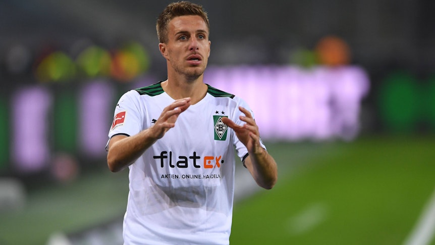 Patrick Herrmann, hier beim Bundesliga-Duell des 8. Spieltags gegen den VfB Stuttgart am 16. Oktober 2021 im Borussia-Park.