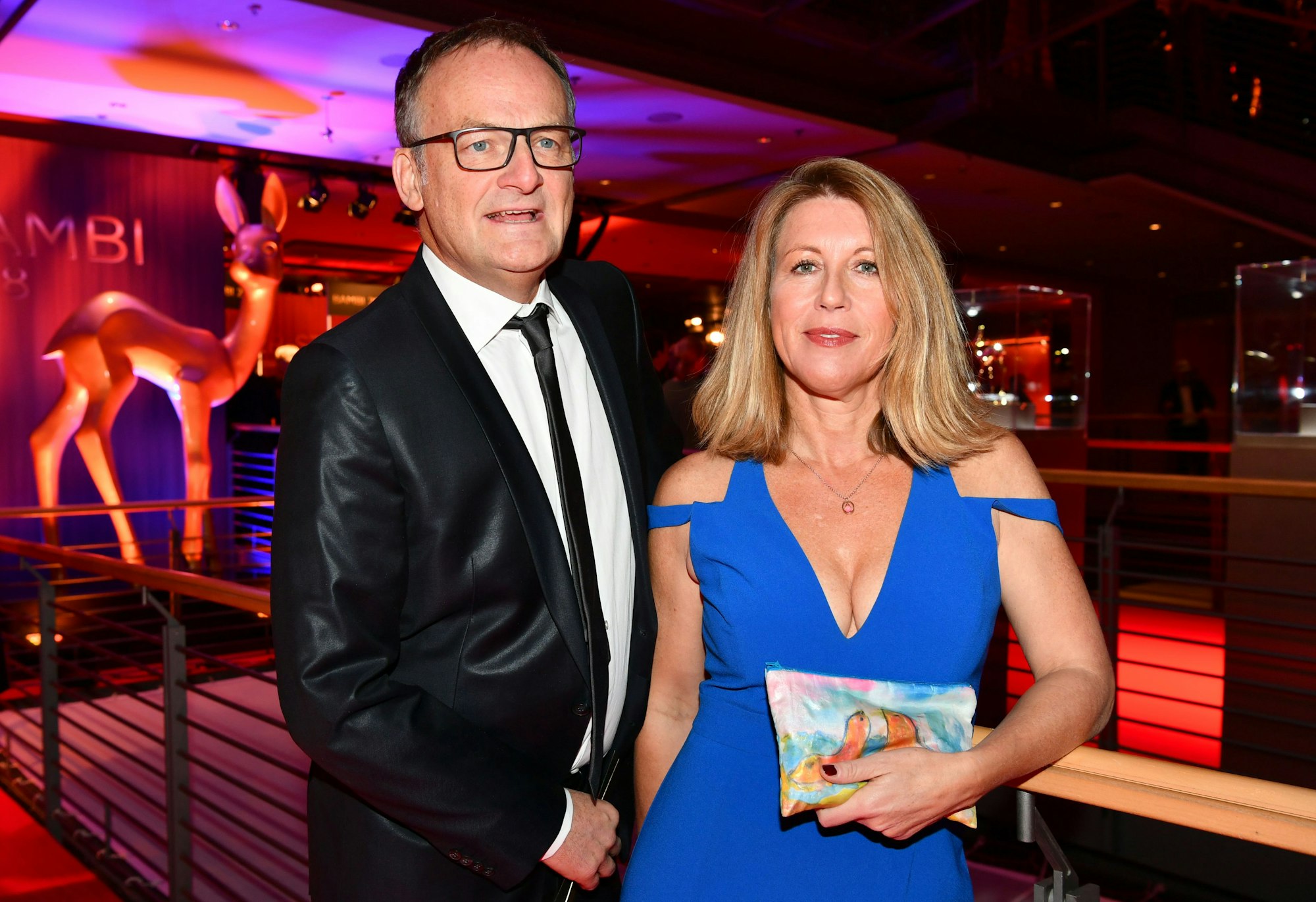 Anne Gesthuysen und Frank Plasberg beim Vorempfang zur 70. Verleihung des Medienpreises Bambi im Stage Theater
