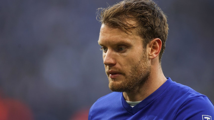 Thomas Ouwejan am 27. November 2021 beim einem Spiel des FC Schalke 04.