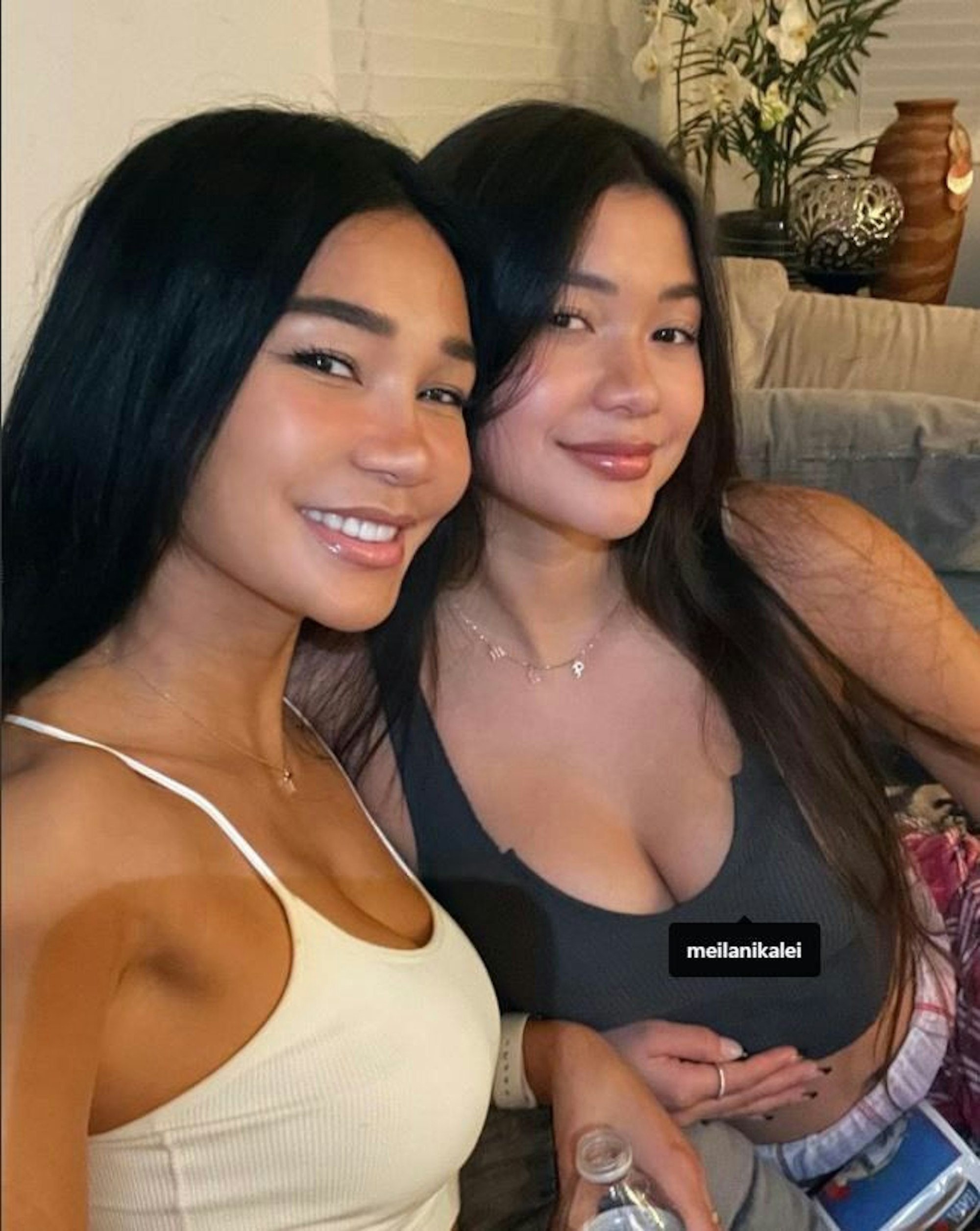 Joleeen und Meilani Diaz auf einem Selfie vom 10. Oktober 2021.