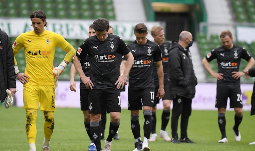 Trotz eines 4:2-Sieges bei Bundesliga-Absteiger Werder Bremen am 22. Mai 2021 verpasst Borussia Mönchengladbach am letzten Spieltag die Teilnahme an einem internationalen Wettbewerb.