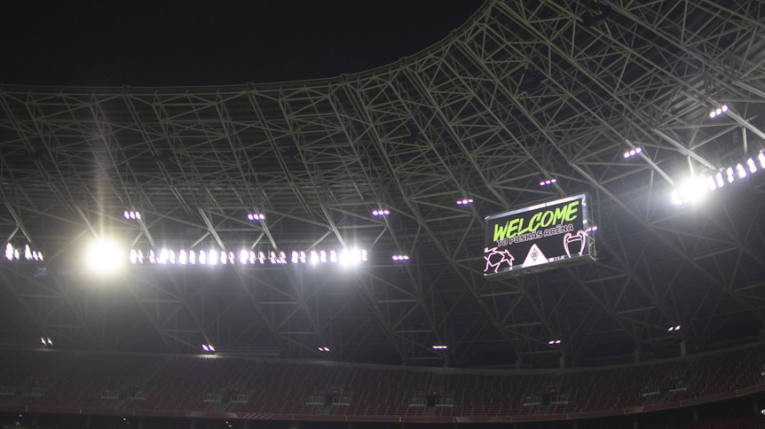 Borussia hat ein Heimspiel in der Puskas Arena Borussia Mönchengladbach - Manchester City Budapest, 24.02.2021.