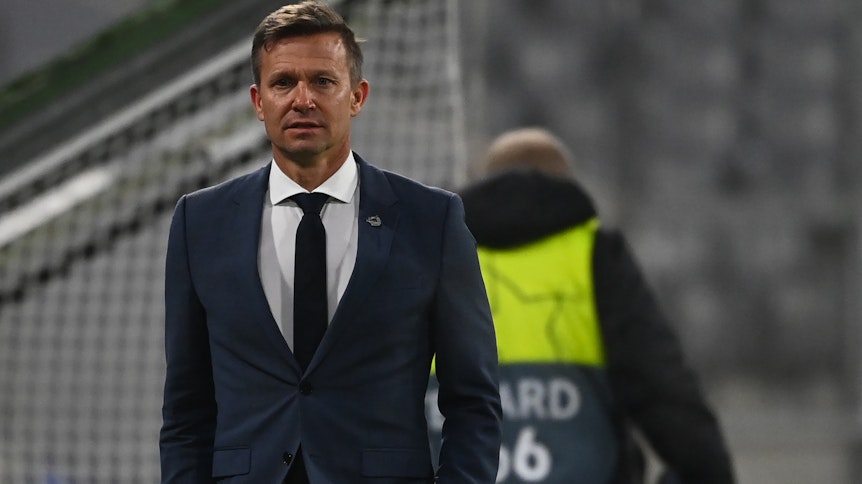 Salzburg-Trainer Jesse Marsch, hier beim Champions-League-Match gegen FC Bayern München am 25. November 2020