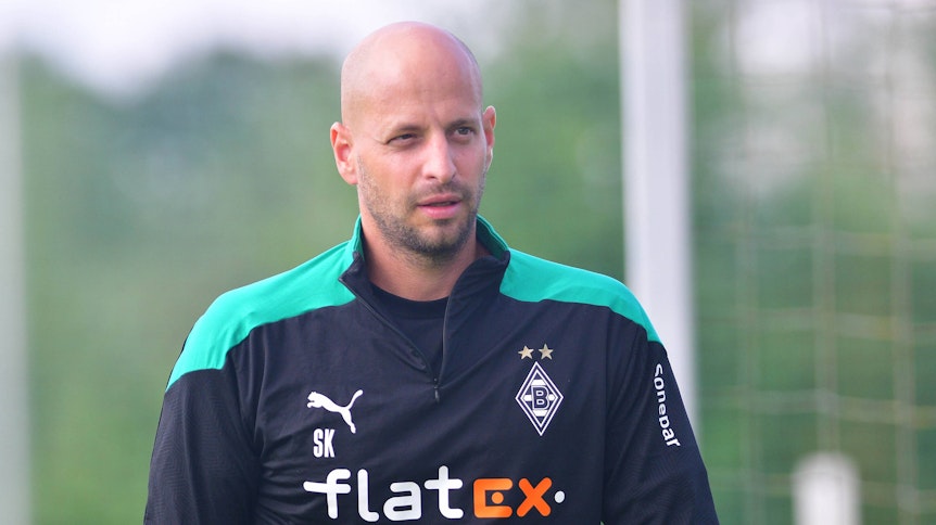 Steffen Krebs, Torwarttrainer bei Borussia Mönchengladbach, hier zu sehen am 18. August 2020, soll vor einem Wechsel zum VfB Stuttgart stehen.