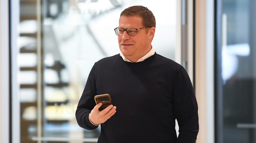 Max Eberl, Sportdirektor von Borussia Mönchengladbach, kommt zur Mitgliederversammlung der Deutschen Fußball Liga (DFL).