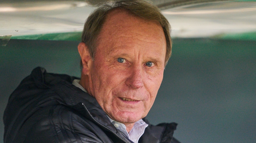 Ur-Gladbacher Berti Vogts als Trainer des All Stars Team vom DFB im Spiel gegen die italienischen All Stars am 7. Oktober 2019.