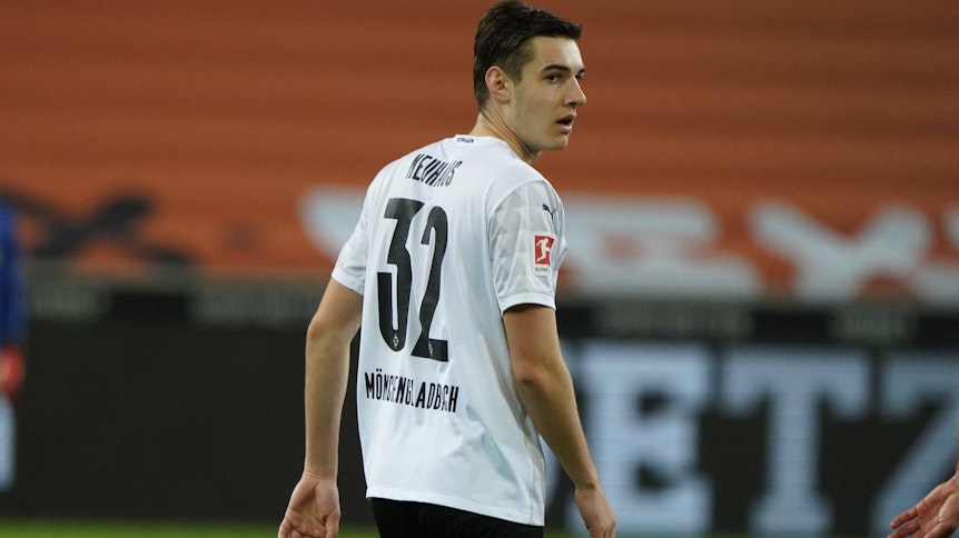 Gladbachs Florian Neuhaus beim Bundesligaspiel zwischen Borussia und dem SC Freiburg in der Saison 2020/21 am 3. April 2021.