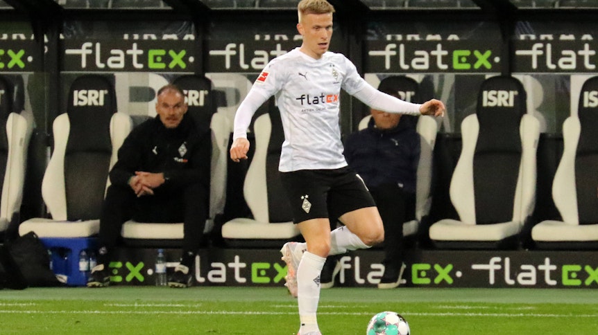 Gladbachs Oscar Wendt im Bundesligaspiel der Gladbacher gegen den SC Freiburg am 3. April 2021.