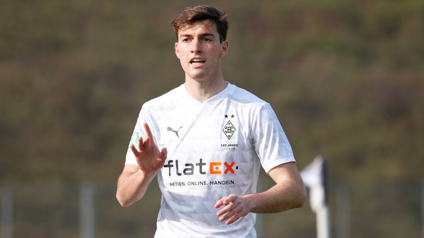 Gladbachs Joe Scally beim Regionalliga-Spiel gegen den Bonner SC am 1. April 2021.
