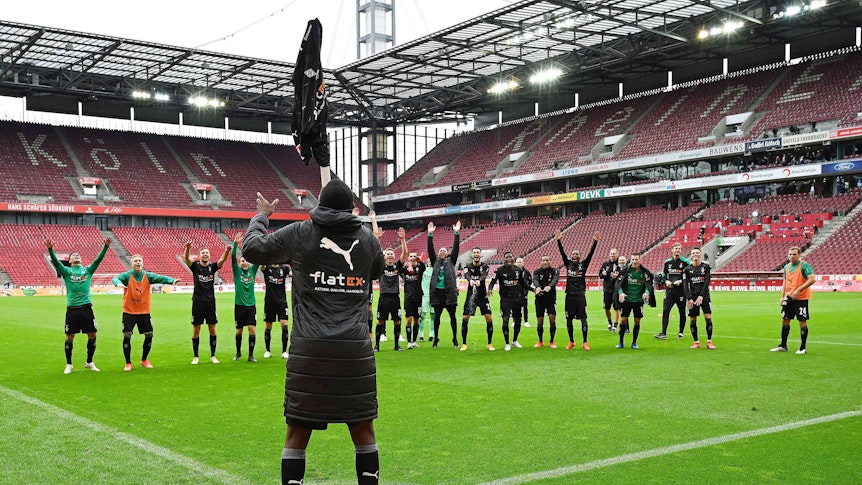 Die Rivalität zwischen Gladbach und Köln ist groß. Derby-Siege, wie das 3:0 der Fohlen am 3. Oktober 2020 in Müngersdorf, werden besonders gefeiert.