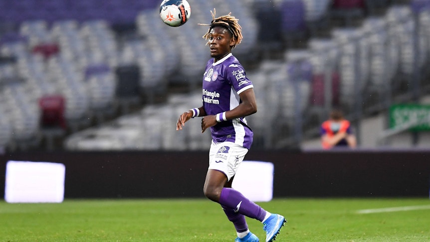 Kouadio Koné, hier am 27. Mai 2021 im Trikot des französischen Zweitligisten FC Toulouse, verstärkt den Gladbach-Kader ab 1. Juli 2021.